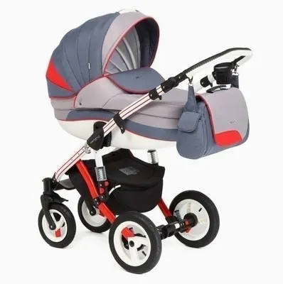 Коляска Adamex Aspena Grand Collection 3 в 1, цвет Red+White