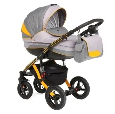 Коляска Adamex Aspena Grand Collection 3 в 1, цвет Yellow+Black