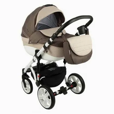 Коляска Adamex Avanti Deluxe 2 в 1, цвет X22 коричневый-молочный