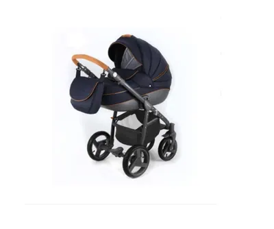Коляска Adamex Avanti Deluxe 2 в 1, цвет X3 т.синий джинс