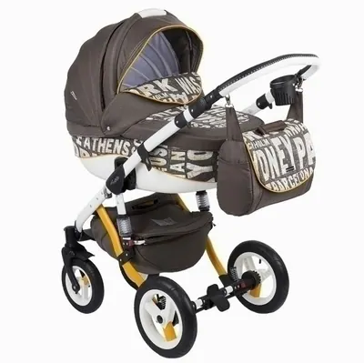 Коляска Adamex Barletta World Collection 2 в 1, цвет City Brown