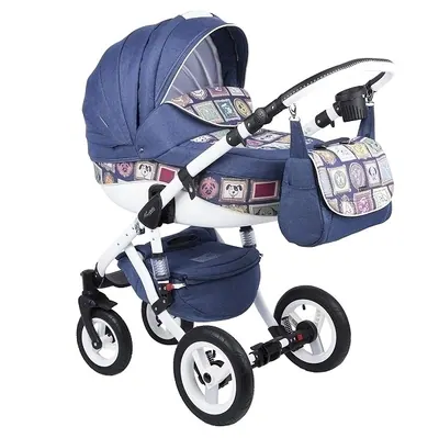 Коляска Adamex Barletta World Collection 2 в 1, цвет Dogs