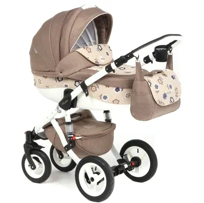 Коляска Adamex Barletta World Collection 2 в 1, цвет Flowers