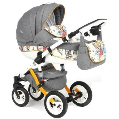 Коляска Adamex Barletta World Collection 2 в 1, цвет GIRLS Y+G