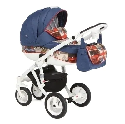 Коляска Adamex Barletta World Collection 2 в 1, цвет Red Bus