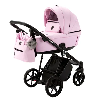 Коляска Adamex Belissa Deluxe 2 в 1, цвет SA-16 (нежно-розовый зефирный)