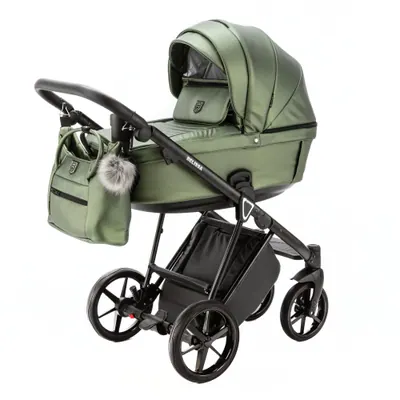 Коляска Adamex Belissa Deluxe 2 в 1, цвет SM-14 (оливковый хаки)