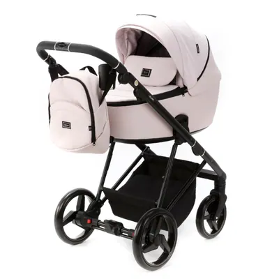 Коляска Adamex Blanc Lux 2 в 1, цвет BL-PS78 (нежно-розовый зефирный)