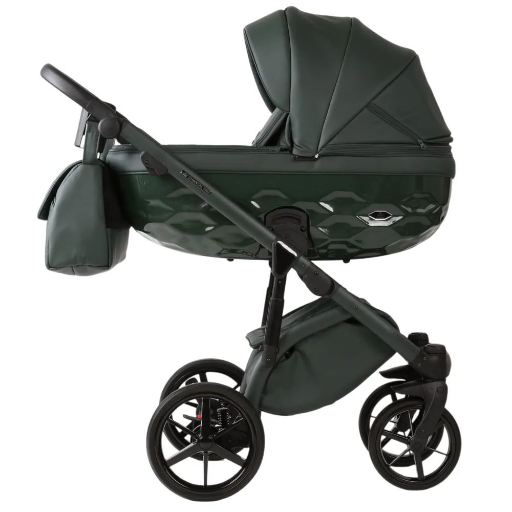 Коляска Adamex Chantal Pro Natura 2 в 1, цвет CN-12-FOREST (тёмно-зелёный хвойный)