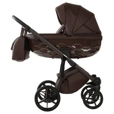 Коляска Adamex Chantal Pro Natura 2 в 1, цвет CN-17-COFFEE (тёмно-кофейный)