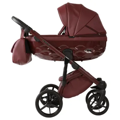 Коляска Adamex Chantal Pro Natura 2 в 1, цвет CN-18-RUBY (тёмно-бордовый)