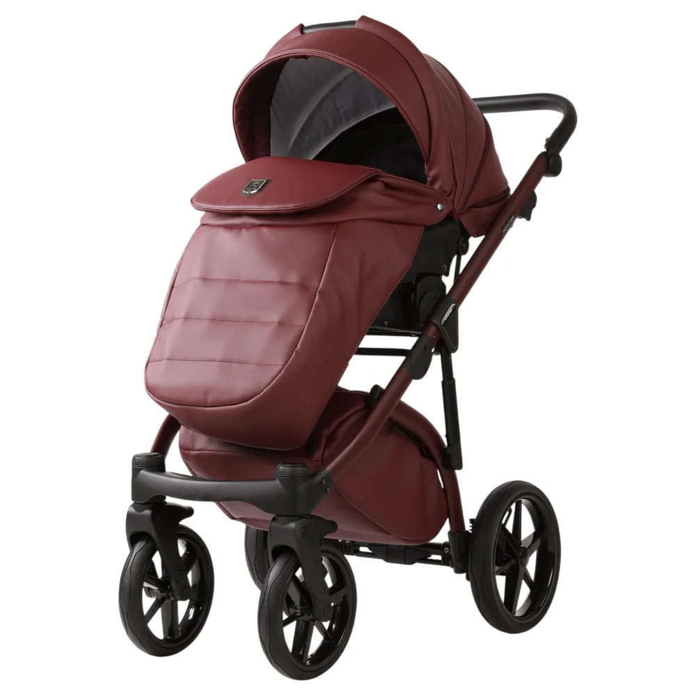Коляска Adamex Chantal Pro Natura 2 в 1, цвет CN-18-RUBY (тёмно-бордовый) — фото 4