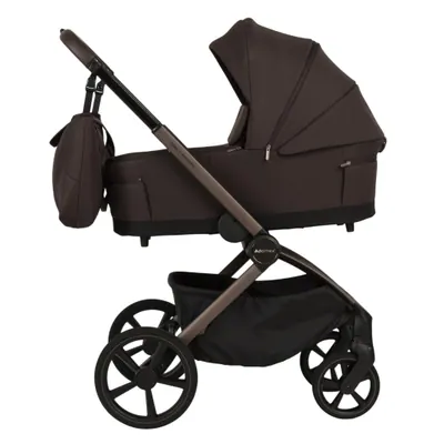 Коляска Adamex Como 2 в 1, цвет Chocolate Brown (тёмно-шоколадный)
