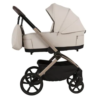 Коляска Adamex Como 2 в 1, цвет Natura Beige (песочно-бежевый)