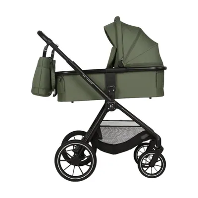 Коляска Adamex Cristiano Fluo 3 в 1, цвет Green (оливковый хаки)