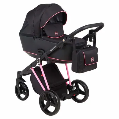Коляска Adamex Cristiano Fluo 3 в 1, цвет Pink