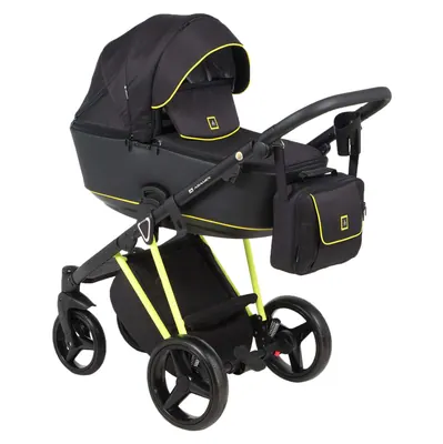 Коляска Adamex Cristiano Fluo 3 в 1, цвет Yellow