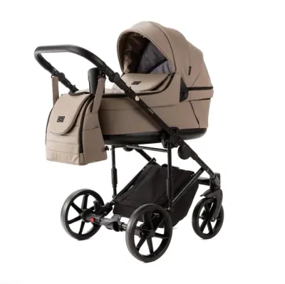 Коляска Adamex Locco Light Deluxe 2 в 1, цвет LL-SA9 (тёплый капучиновый беж)