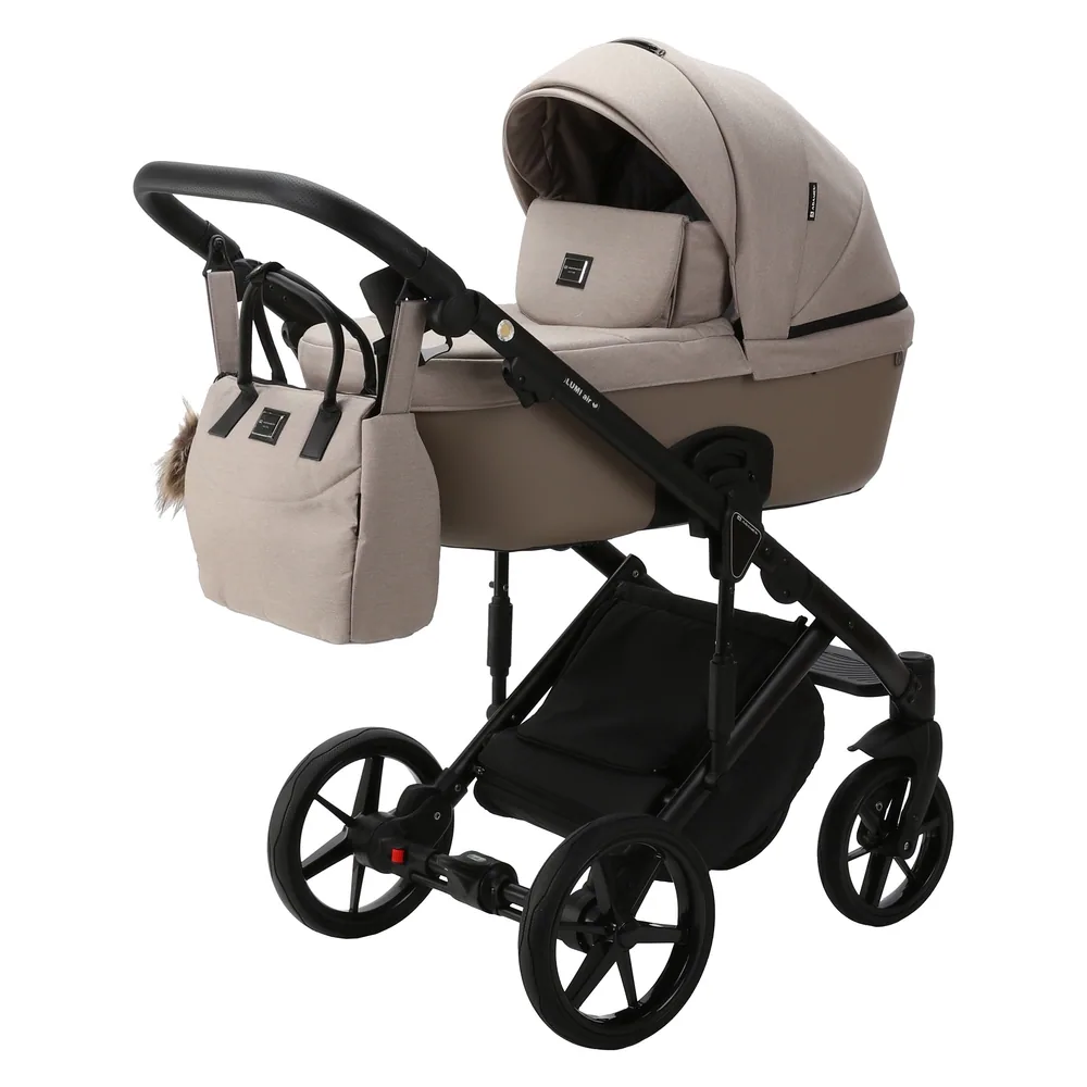 Коляска Adamex Lumi Lux 2 в 1, цвет LUMI LUX PS-16 (песочный с мокко)
