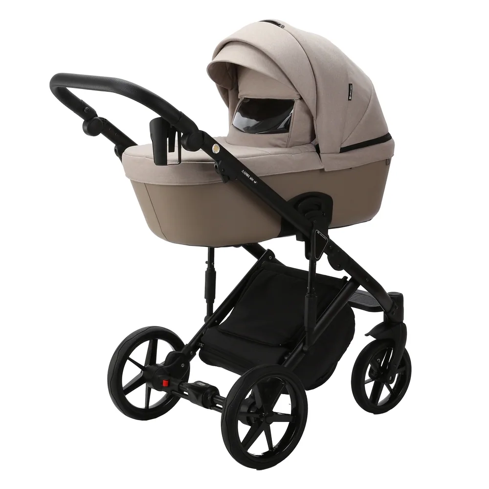 Коляска Adamex Lumi Lux 2 в 1, цвет LUMI LUX PS-16 (песочный с мокко) — фото 3