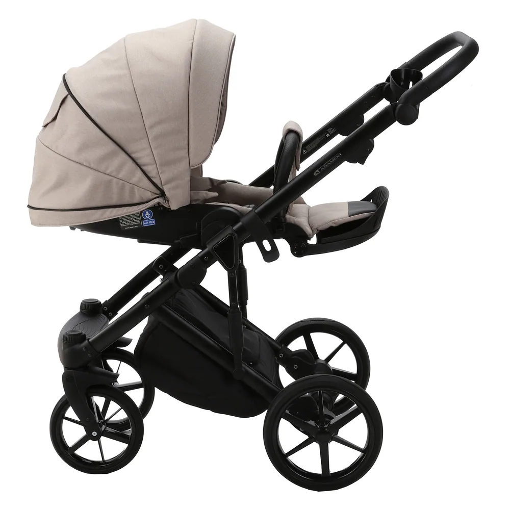 Коляска Adamex Lumi Lux 2 в 1, цвет LUMI LUX PS-16 (песочный с мокко) — фото 8