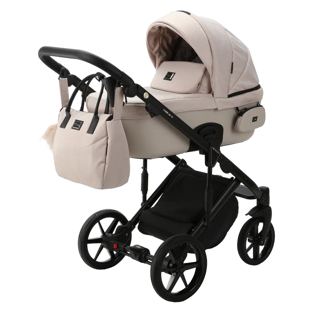 Коляска Adamex Lumi Lux 2 в 1, цвет LUMI LUX PS-33 (кремово-бежевый)