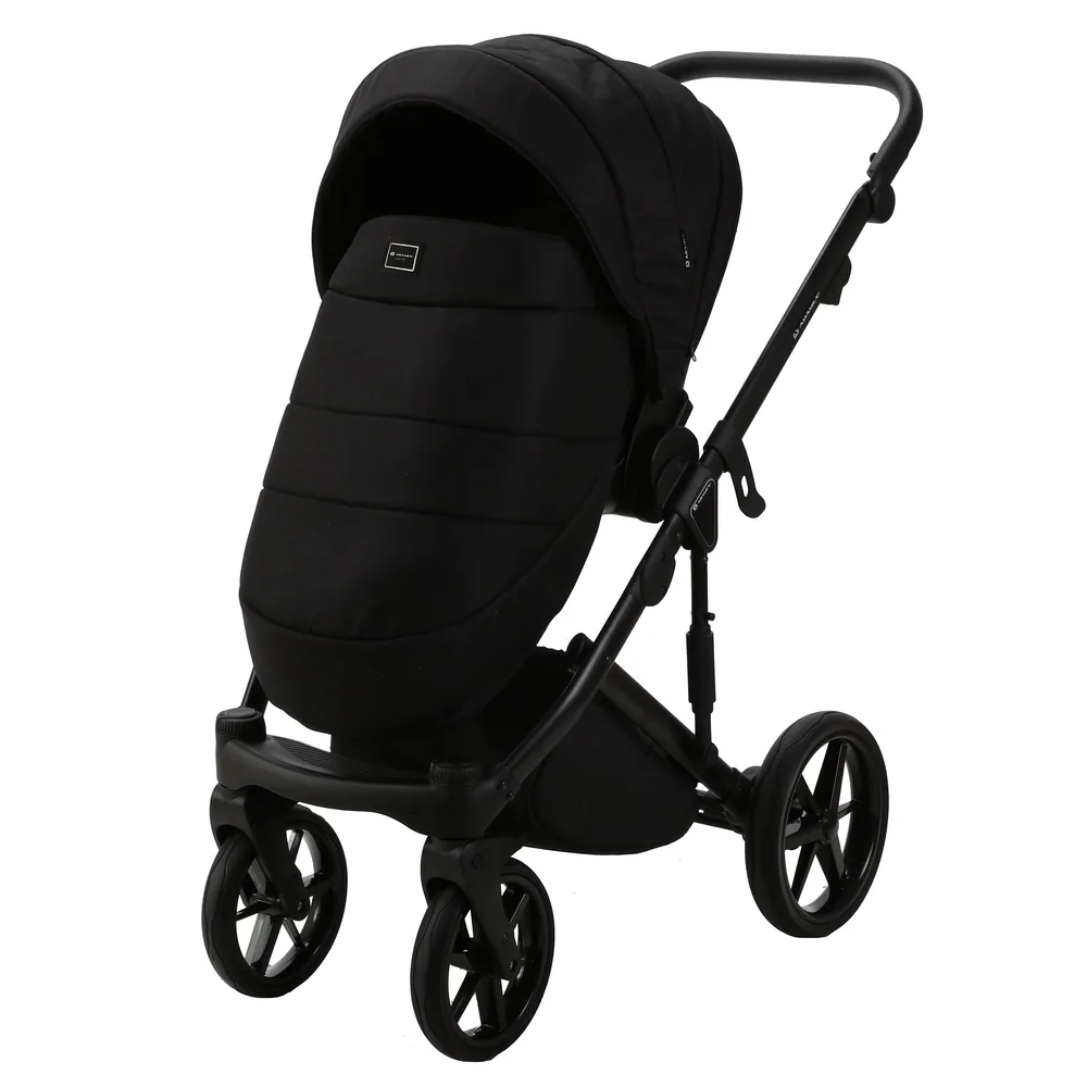 Коляска Adamex Lumi Lux 2 в 1, цвет LUMI LUX PS-37 (чёрный монохром) — фото 5
