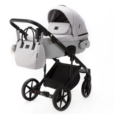 Коляска Adamex Lumi Lux 2 в 1, цвет LUMI LUX PS-46 (светло-серый меланж)