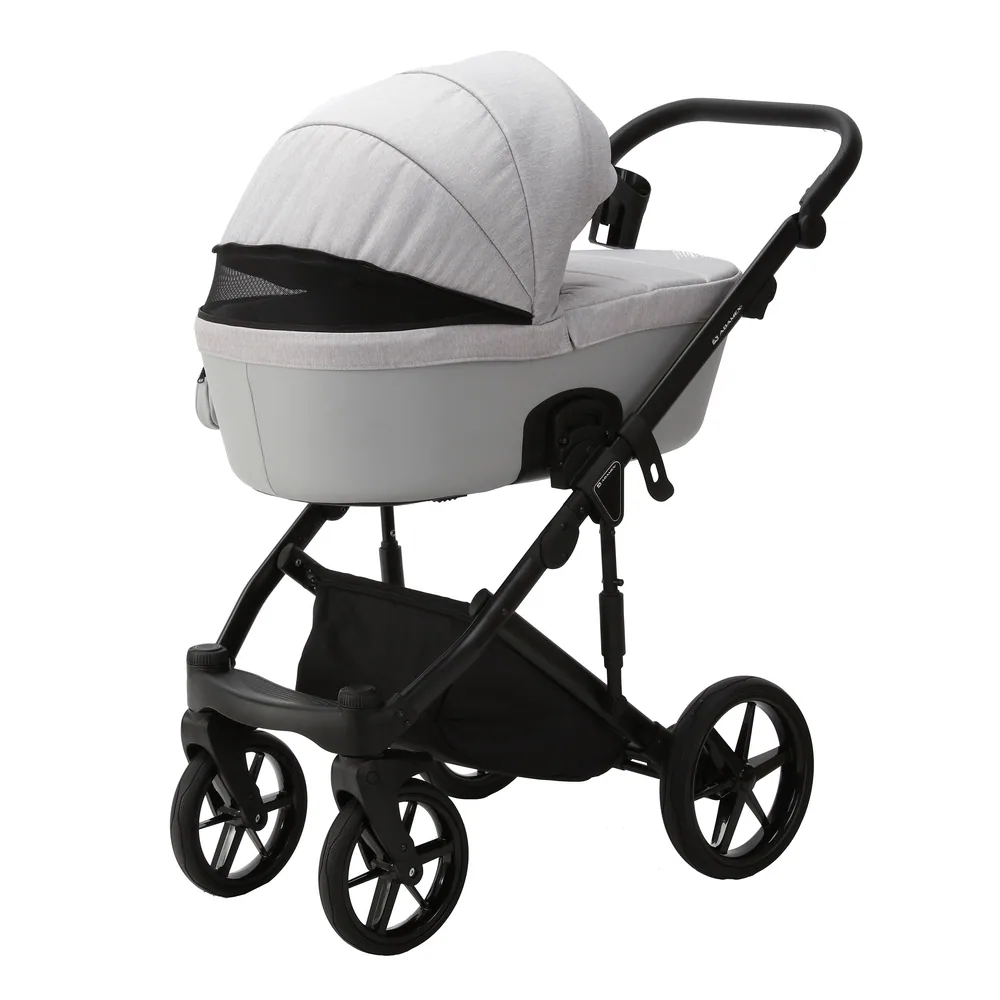 Коляска Adamex Lumi Lux 3 в 1, цвет LUMI LUX PS-46 (светло-серый меланж) — фото 5