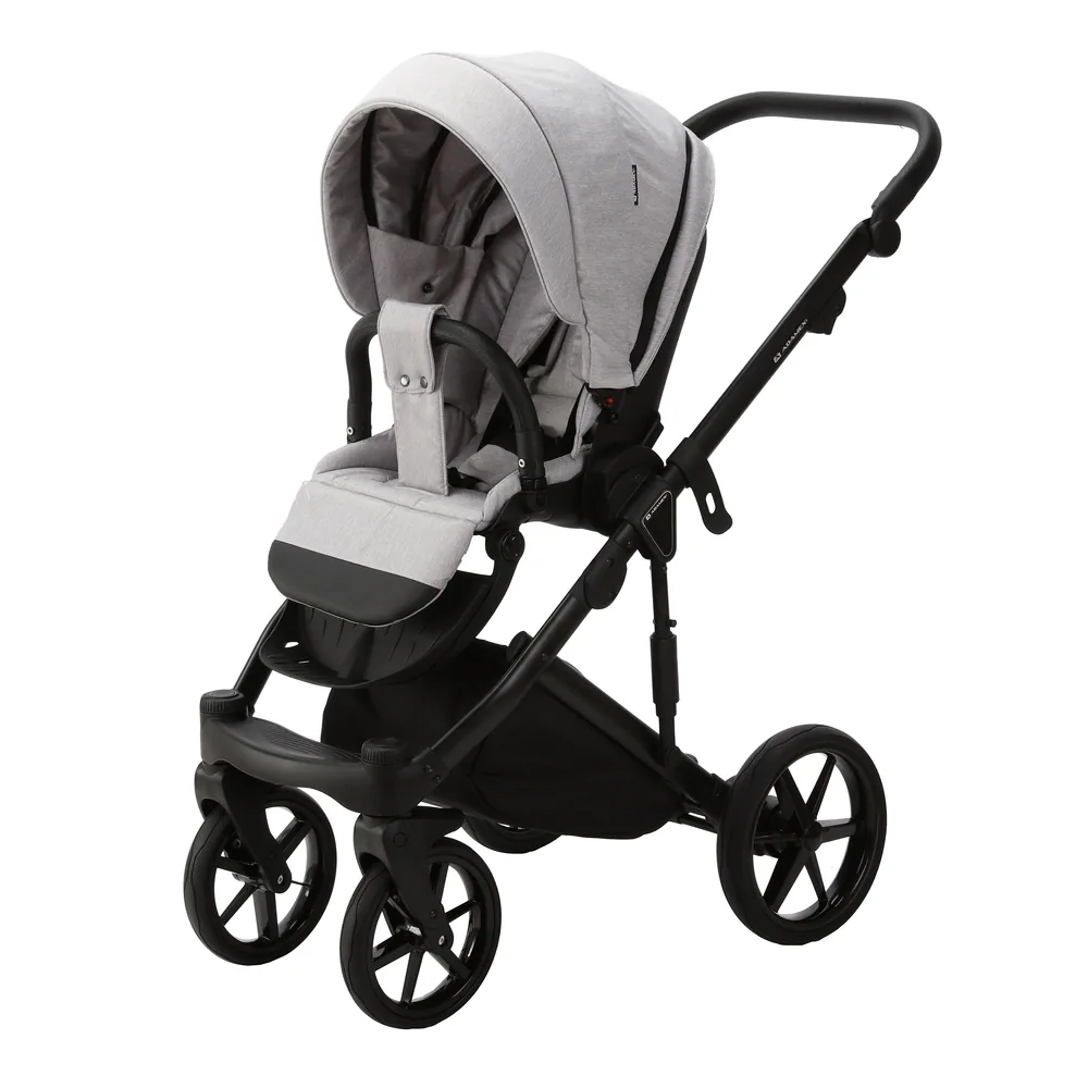 Коляска Adamex Lumi Lux 3 в 1, цвет LUMI LUX PS-46 (светло-серый меланж) — фото 6