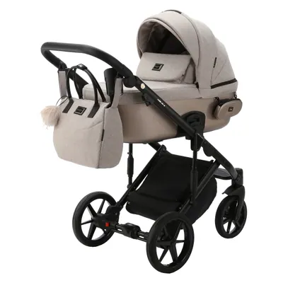 Коляска Adamex Lumi Lux 2 в 1, цвет LUMI LUX PS-71 (песочно-бежевый с мокко)
