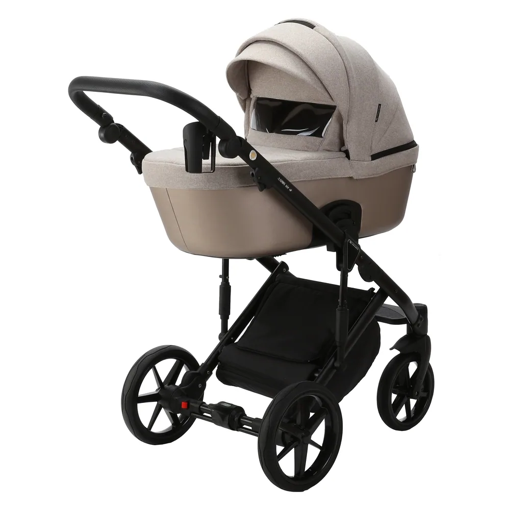 Коляска Adamex Lumi Lux 2 в 1, цвет LUMI LUX PS-71 (песочно-бежевый с мокко) — фото 2