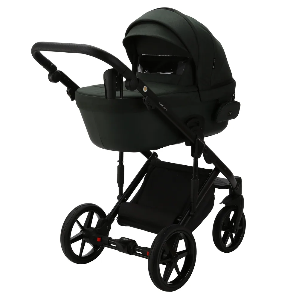 Коляска Adamex Lumi Lux 2 в 1, цвет LUMI LUX PS-98 (тёмно-зелёный хвойный) — фото 2
