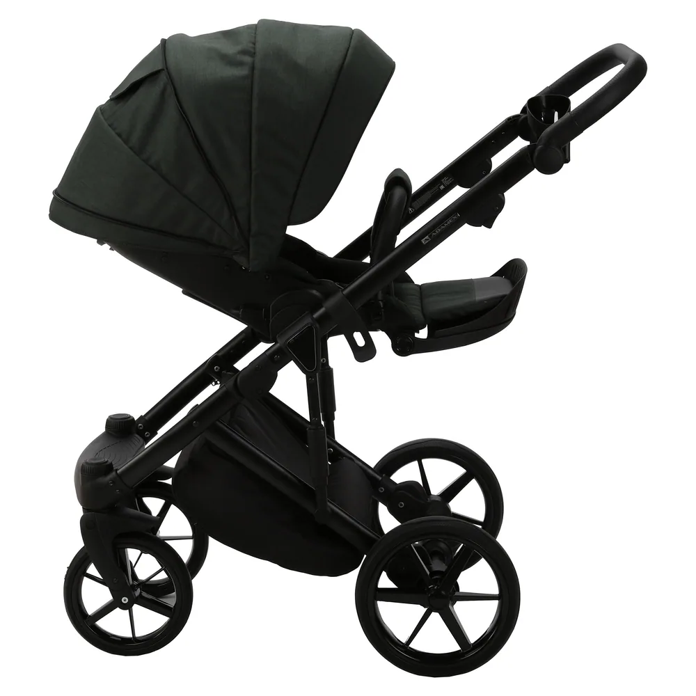 Коляска Adamex Lumi Lux 2 в 1, цвет LUMI LUX PS-98 (тёмно-зелёный хвойный) — фото 7