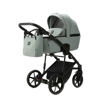 Коляска Adamex Mobi Air New Deluxe 2 в 1, цвет MN-SA20 (приглушённый шалфейный)