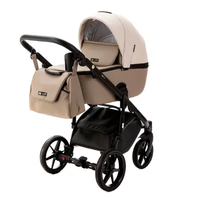 Коляска Adamex Nola Deluxe 2 в 1, цвет N-SD113 (кремово-бежевый с латте)