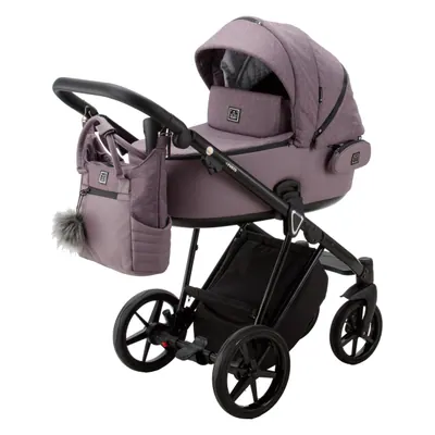 Коляска Adamex Porto Lux 2 в 1, цвет PORTO LUX PS-20 (пыльно-лиловый)