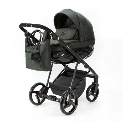 Коляска Adamex Quantum Lux 3 в 1, цвет TK-105 (тёмно-зелёный хаки)