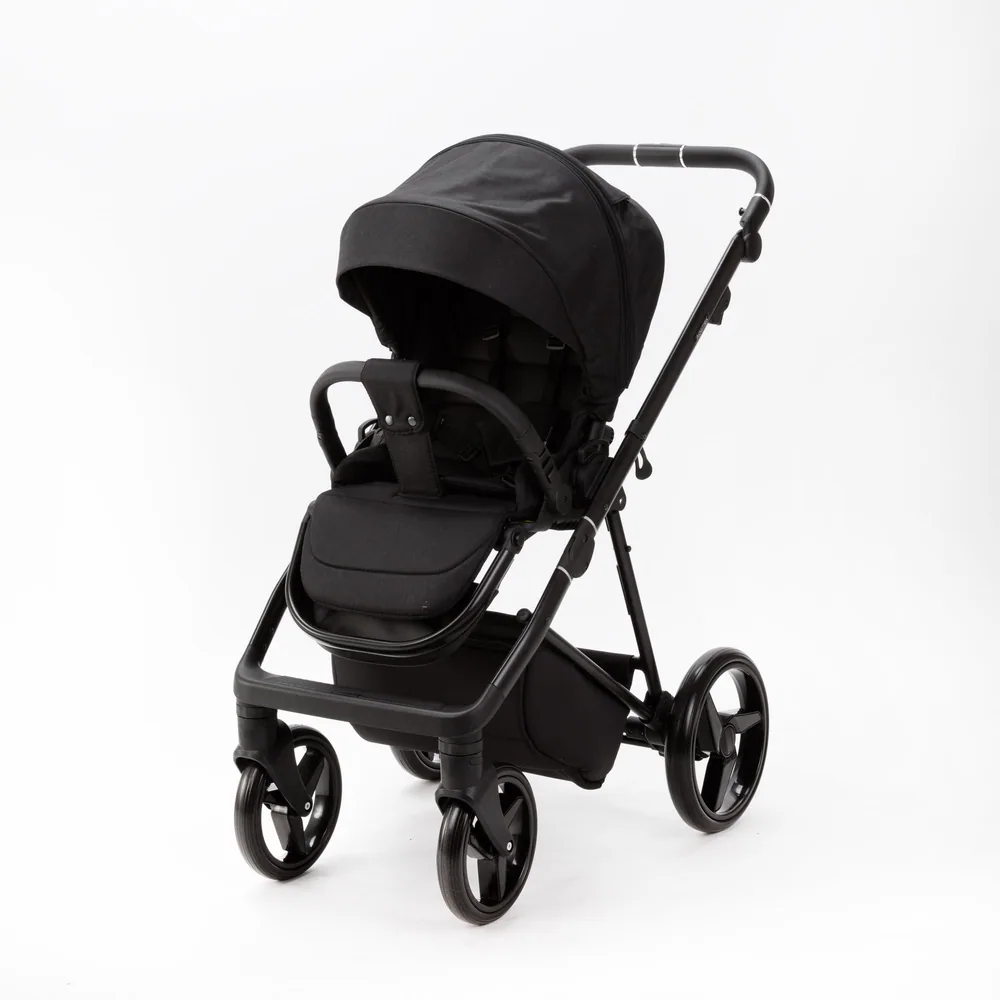 Коляска Adamex Quantum Lux 3 в 1, цвет TK-53 (чёрный глянцевый) — фото 6
