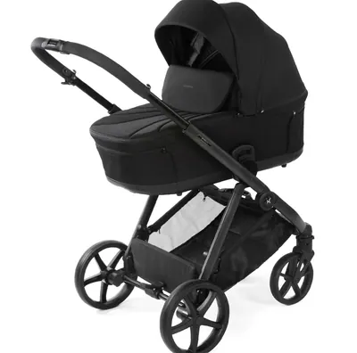 Коляска Adamex Sigma Natura 2 в 1, цвет CARBON (глубокий чёрный с графитовым)