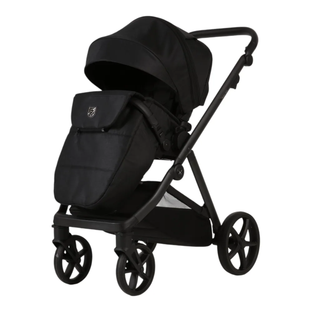 Коляска Adamex Vivo Natura 2 в 1, цвет V-11-CARBON (угольно-чёрный) — фото 4