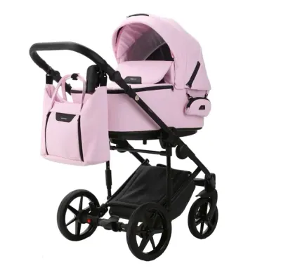 Коляска Adamex Zico Deluxe 2 в 1, цвет Z-SA16 (нежно-розовый меланж)