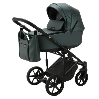 Коляска Adamex Zico Deluxe 2 в 1, цвет Z-SM15 (приглушённый изумрудно-хвойный)