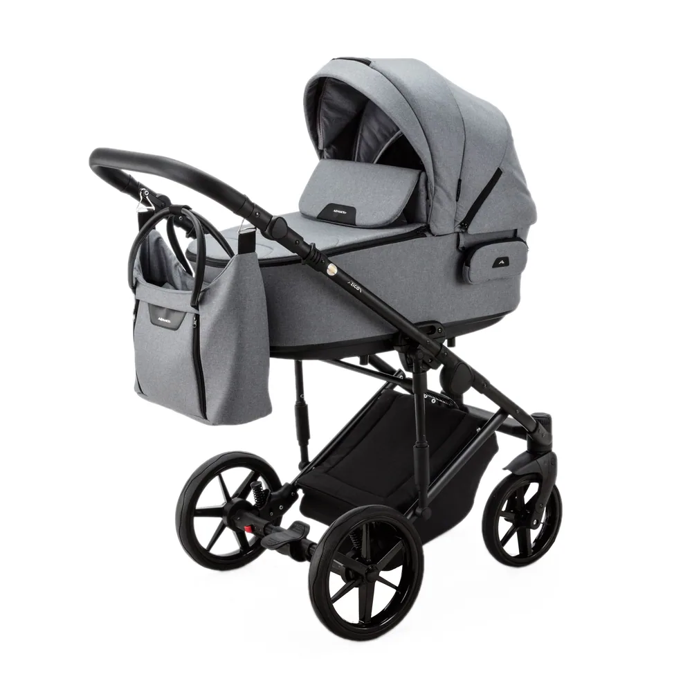 Коляска Adamex Zico 2 в 1, цвет ZICO TK-60 (серый меланж)